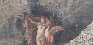O sufragerie cu picturi murale uimitoare, descoperita in Pompeii